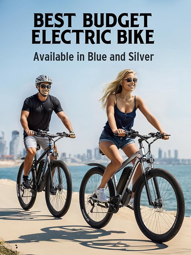E·Bycco 34 MPH 70 Miles Long Range 1000W Electric Bike for Adults – 29" Tire 48V 17.5Ah Removable Battery, 21 Speed, Fast City Commuter Pedal Assist E-Bike for Snow Sand, E8