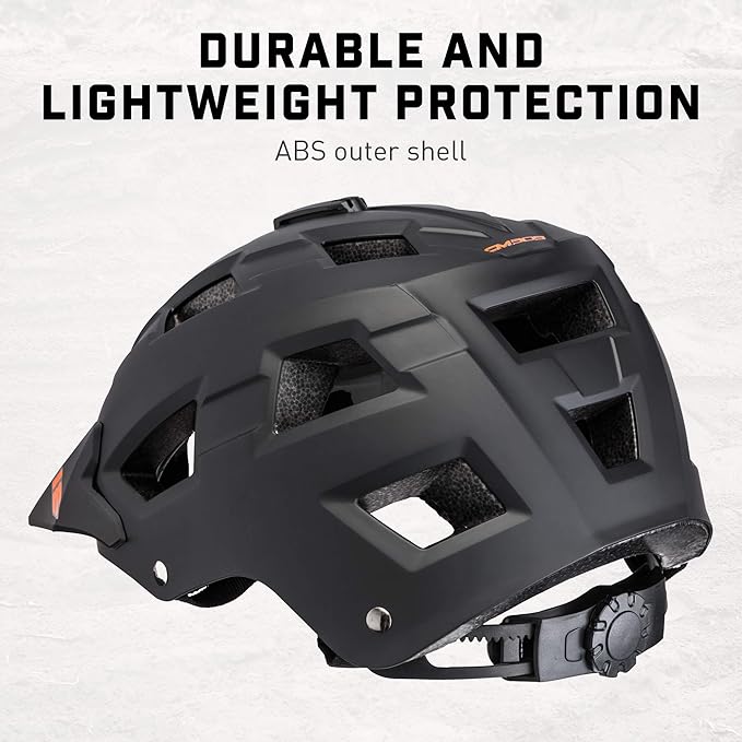 Mongoose Capture Bike Helmet, Ages 8+, Built-in Camera Mount, Durable ABS Shell, Vents for Airflow, Adjustable Fit, Full-Range Internal Pads, Go-Pro Compatible, Helmet for Kids and Adults