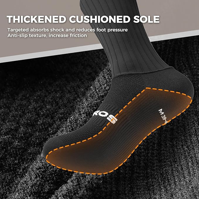 ROCKBROS Cycling Compression Socks,Crew Length,Non-Slip,Breathable&Wicking,Road,Bike Sports and Running for Men Women,3-Packs