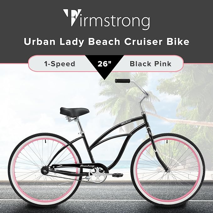 sixthreezero Urban Lady Beach Cruiser Bike, Women's 3 Speed Hybrid Bicycle