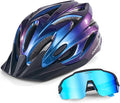 Odoland Adult Bike Helmet and Cycling Sunglasses Set for Men & Women, Safety Certified Bicycle Helmet with UV Protection Glasses for Mountain, Skating, Road, City Commuting & Outdoor Riding