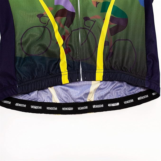 Men's Cycling Jerseys Tops Biking Shirts Short Sleeve Full Zipper Bike Clothing