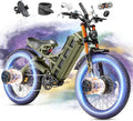 eAhora 2026 Romeo Pro3/2 50/46Mph Ebike 5600/4000W Dual Motor 200+Miles Electric Bike for Adults, 52V/70Ah 60V/80Ah Long Range 26 * 4.0" Fat Tire Full Suspension Electric Mountain Bike