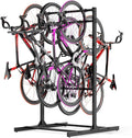 Freestanding Bike Stand for Garage, 6 Bikes Stand Vertical Bike Storage Rack 600 Lbs Heavy Duty Bike Floor Stand,Indoor/Outdoor Bike Racks for Home and Garage Organizerike (Bike stand for 6 bikes)