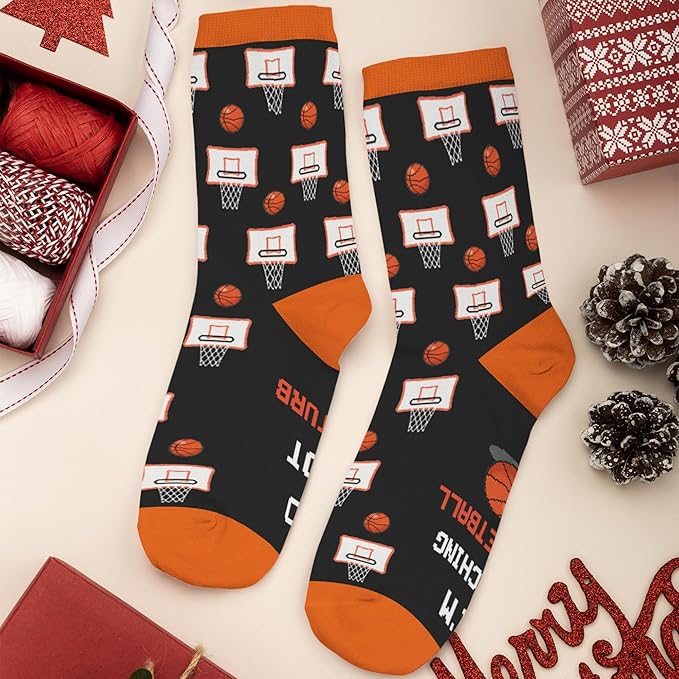 FOURSTUFF Ski, Cycling, Basketball, Golf, Pickleball, Softball, Volleyball, Wrestling, Soccer - Sports Socks for Women Men
