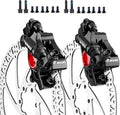 Zoom Hydraulic Disc Brake Calipers: HB-100 MTB Bike Disc Brakes Front & Rear Caliper Set for Mountain, Road Bicycle and E-Bike