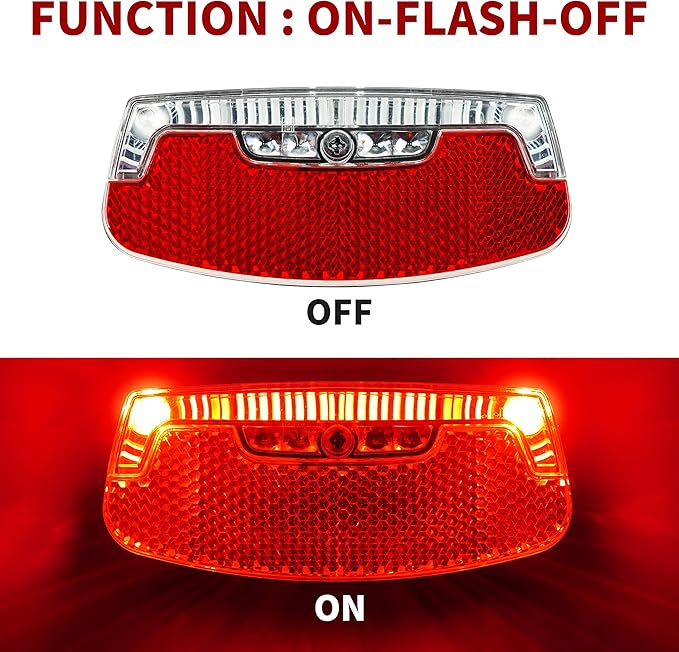 BV Bike Lights for Night Riding LED Bike Tail Light - Bicycle Light Battery-Powered/Rechargeable - Rear Bike Light Weather Resistant - Visible Up to 1500ft Bicycle Tail Light LED Bike Light