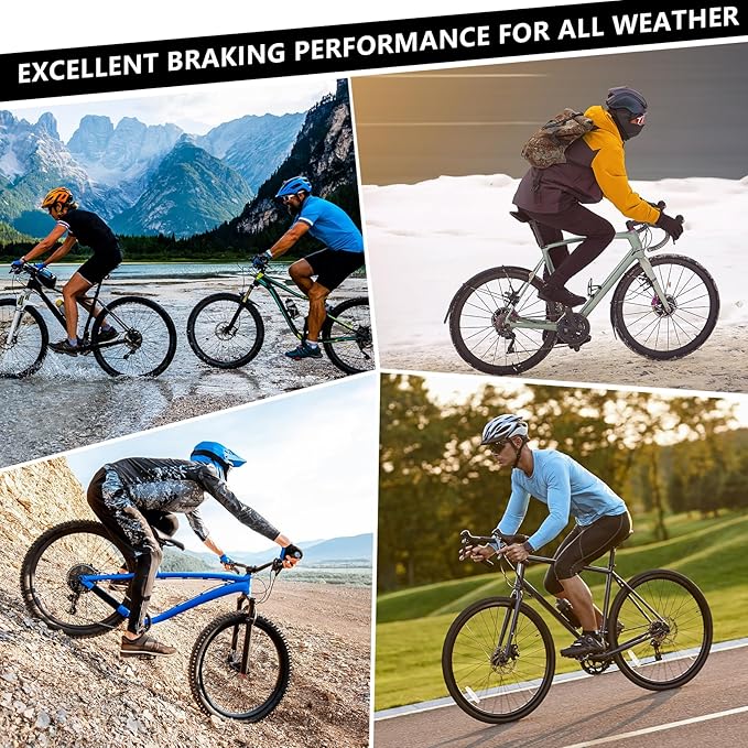 BUCKLOS Bike Disc Brake Pads for TRP Tektro Shimano MT200 Deore Br-M575 M525 M515 T615 T675 M505 M495 M486 M485 Ridstar Q20,Bicycle Disk Brakes Pads for Mountain Bike/Electric Bike/Road/Scooter/Ebike