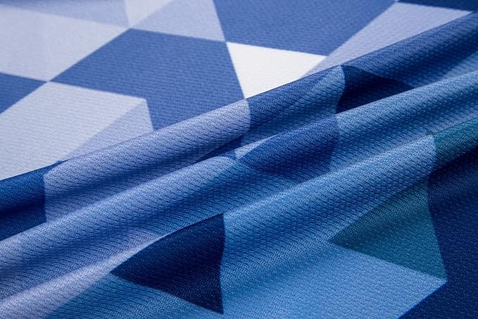 GCRFL Men's Cycling Jersey Long Sleeve Biking Shirt with 3+1 Zipper Pocket Breathable Quick Dry Bicycle Jersey