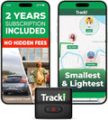 Tracki GPS Tracker for Vehicles – Real-Time 4G LTE Assets & Car Tracking Device with App, Magnetic Mount, Compact Design, Worldwide Coverage – iOS & Android (Tracker 2 Years Subscription Incl.)