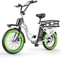 Electric Bike for Adults - 1000W Peak Motor Ebike with 48V15Ah Removable Battery, 20" x 3.0 Fat Tire Step-Thru 7-Speed Commuter Electric Bicycle, Up to 24 MPH, 70 Miles Range, UL 2849 Certified.