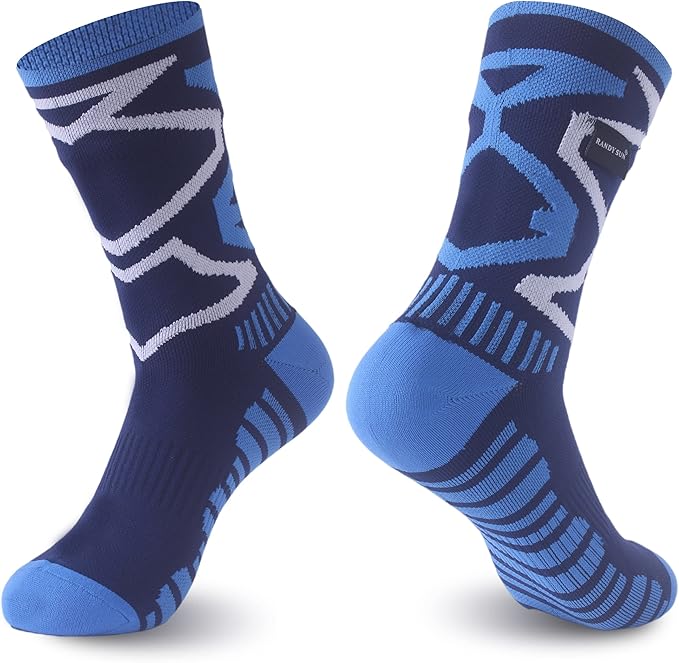 RANDY SUN Waterproof Breathable Socks, [SGS Certified] Unisex Novelty Skiing Trekking Hiking Wading Trail Socks