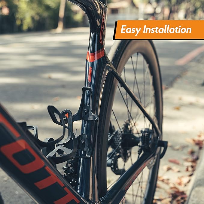 Granite Aux Bottle Cage Carbon Fibre, Durable and Lightweight, Side Loaded Water Bottle Holder for Extra Water Transport Capacity