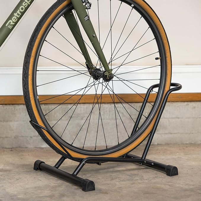 StoreYourBoard CycleStand Bike Floor Stand, No-Lift Indoor Bicycle Rack for Garage, Bike Mount Storage, Holds MTB, Road, and Ebike Stand, Bike Parking Rack, Fits Tires up to 3.5″