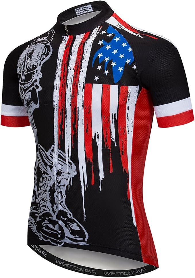 Cycling Jersey Mens Road Bicycle Clothing Summer Short Sleeve Breathable Cycling Tops