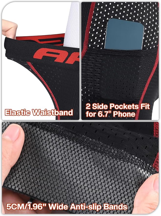 ARSUXEO Cycling Underwear Men With Pockets 4D Padded Bike Shorts Bicycle Biking Cycling Shorts
