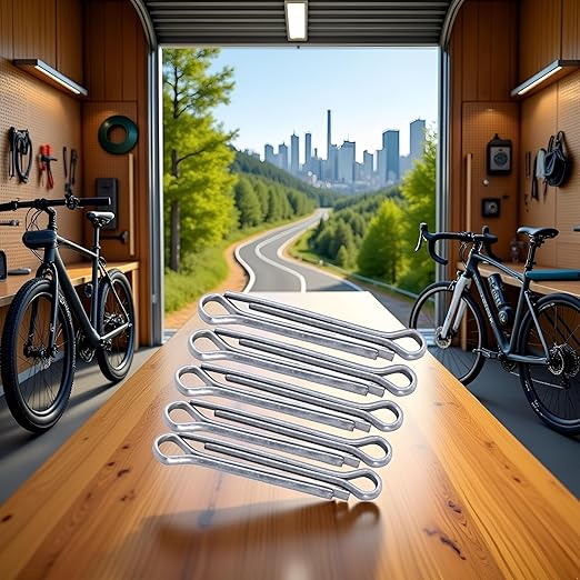 10Pcs Silver Bicycle Disc Brake Pads Lock Pins Bike Retaining Split Brake Cotter Pin for Bike Brake Pads MTB Road Bike Parts,Bike Brake Pads,Brake Parts