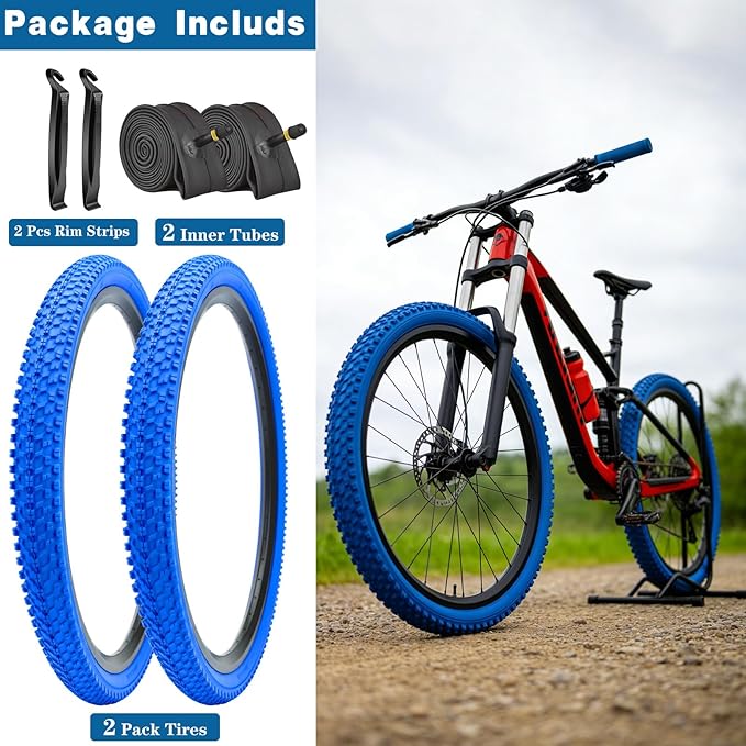 SIMEIQI Bike Tires 26x1.95 Inch Bike Tire for Mountain Foldable Replacement Bicycle Tire