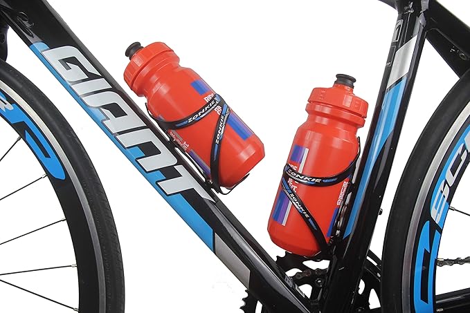 ZONKIE Road, Mountain Bicycle Water Bottle Cage, No Lost Bottles, Lightweight and Strong Bicycle Bottle Holder, Quick and Easy to Install, Great for Road, Mountain and Kids Bikes 30g