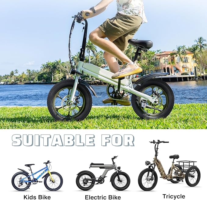MEGHNA Fat Bike Tire 16/20/24/26 inch Electric Bike Tire Fat Tire 16/20/24/26 x 3.0 inch Heavy Duty Knobby Anti-Slip Foldable Replacement All Terrain Tire for E-Bike Snow Bike Fat Bike