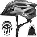 Adult Bike Helmet for Men/Women with Helmet Bag 2 Removable Moisture-Wicking Liners & Visors Lightweight Shockproof Adjustable Design CPSC 1203 & EN 1078 Safety Certified for Road/Commute/MTB