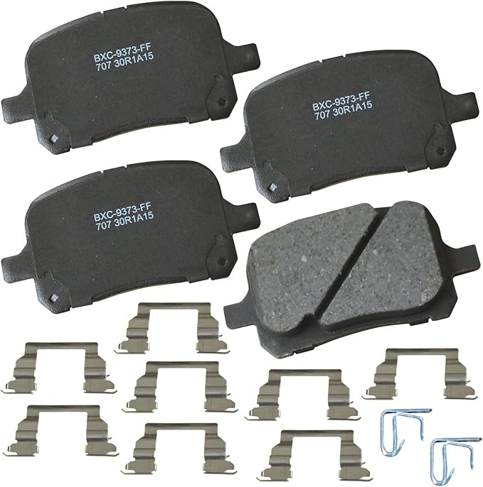 Bendix Premium SBC707 Ceramic Front Brake Pads for Lexus ES300 2001-1997, RX300 2001-1999, Toyota Avalon 2004-1998, Camry 2001-1997, Solara 2003-1999