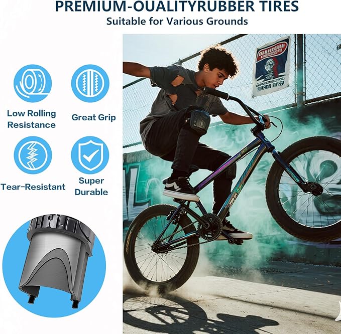 SIMEIQI 26x2.35 20x2.35 Inch Cruiser Beach Bike Tire Black White Wall or Brown Cream Wall Folding Replacement Bicycle Tire for Hybrid City Commuter Trail