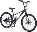 Freestyle Teen Bike Double Disc Brakes 26 inch BMX Bike High-Aluminum/Carbon Steel Frame, for for Teen Bike and Adult Bikes, with 2 Pegs, Bicycles for Men and Women, Multiple Colors
