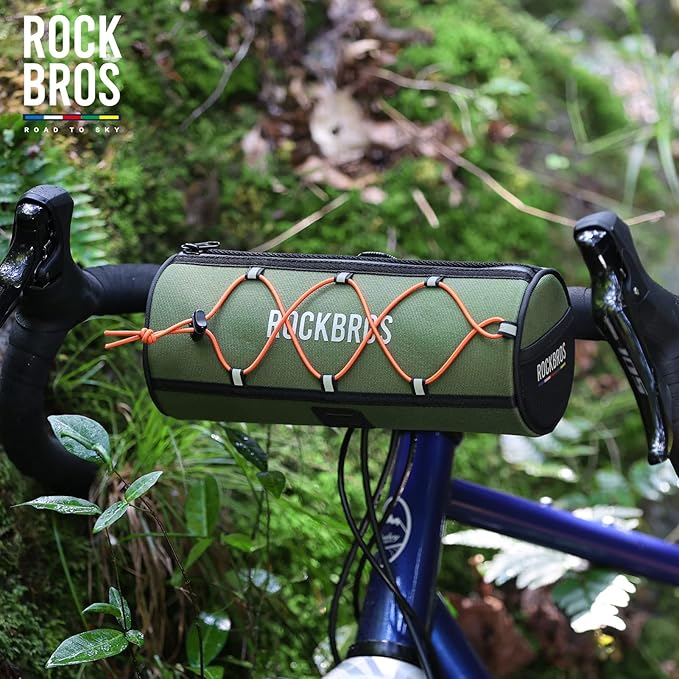 ROCKBROS ROAD TO SKY Bike Handlebar Bag Bicycle Front Bag Bag Storage Bag Lightweight & Sturdy Bicycle Handlebar bag for Road Mountain Bike 2L