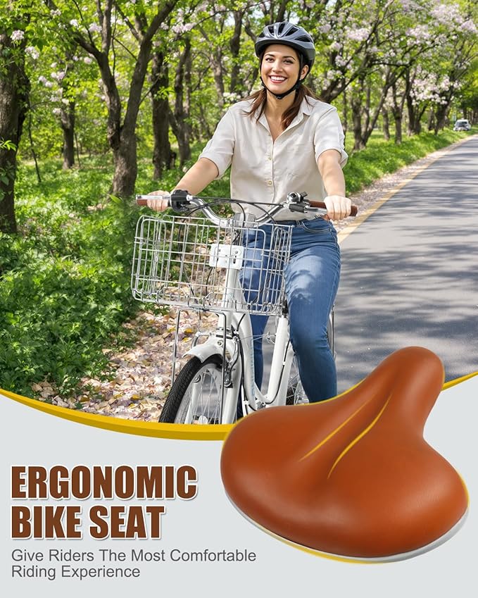 Ktaxon Women Bike 24/26 Inch Bicycles for Women, Beach Cruiser Bike with Premium Derailleur & Shift Lever, Adjustable Seat, High-Carbon Steel Frame and Excellent Welding Technology | Premium Derailleur, Shift Lever, Adjustable Seat