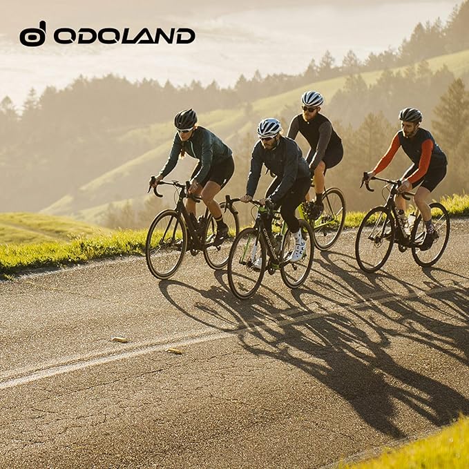 Odoland Adult Bike Helmet and Cycling Sunglasses Set for Men & Women, Safety Certified Bicycle Helmet with UV Protection Glasses for Mountain, Skating, Road, City Commuting & Outdoor Riding