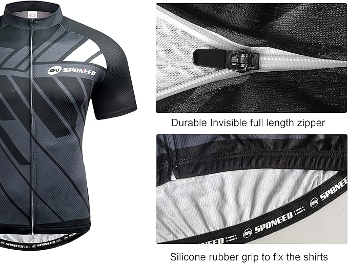 sponeed Cycling Jersey Short Sleeve Suits Men Bike Clothing Road Bicycle Shorts Padded Outfits