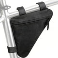 Bike Frame Bag, Premium Bike Pouch for Mountain Road Bike, Lightweight Triangle Bicycle Frame Bag (Small Black)