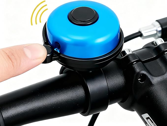 1 Pack Classic Aluminum Bike Bell – Loud, Crisp & Clear Sound for Adult Bikes