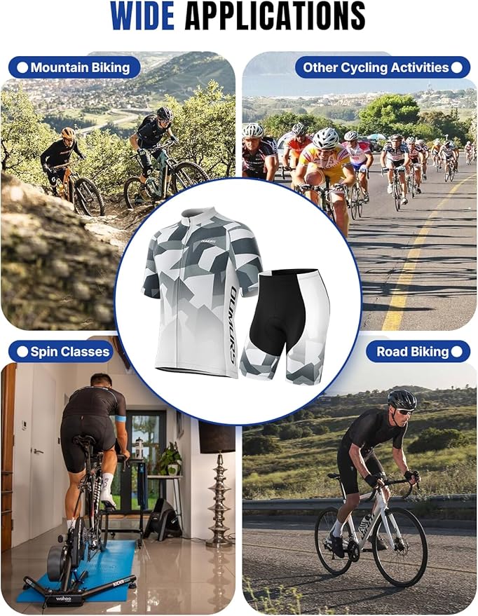 Cycling Jersey Set Short Sleeve Suits Men Bike Clothing Road Bicycle Shorts Padded Outfits