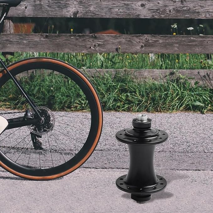 20 Hole Bike Front Hub Aluminum Alloy 74Mm O.L.D Fit For Brompton For Dahon Folding Bicycle 2 Sealed Bearings Black, 2Mm Spoke Quick Release Hub