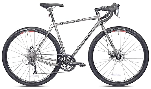 Giordano Trieste Gravel Bike, 700c Small, Gray