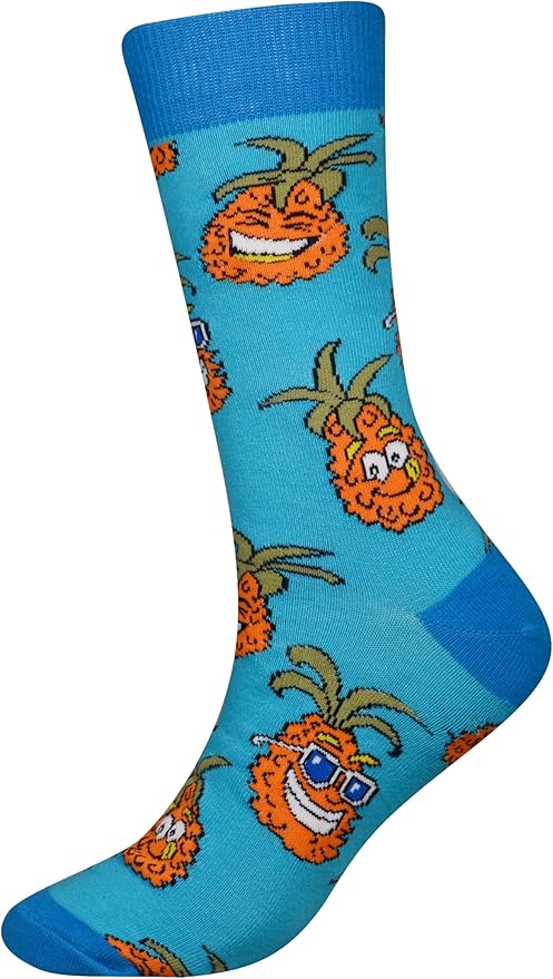 Cansok Men's 2/4 Packs Fun Crazy Novelty Dress Crew Socks