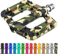 Mountain Bike Pedals Flat - MTB Pedals Flat, Bicycle Pedals for BMX/MTN/Road/Gravel/EBike, BMX Pedals, Platform Pedals, Adults & Kids Bike Replacement Upgrades Parts 9/16