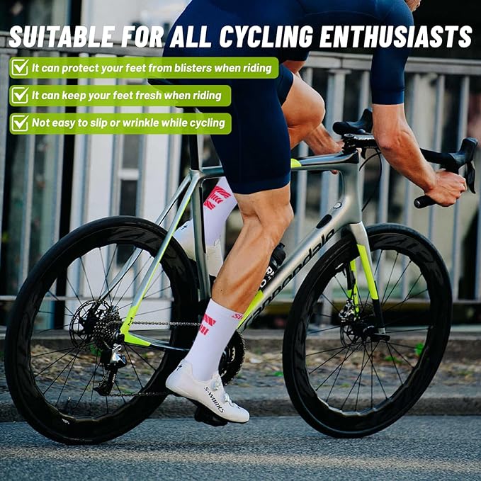 Cycling Socks, Four SeasonsUnisex Breathable, Suitable for Cycling (One Size)