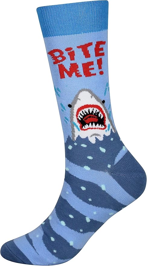 Cansok Men's 2/4 Packs Fun Crazy Novelty Dress Crew Socks