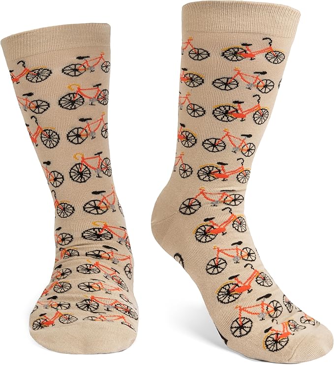 Lavley Bike Socks - Gifts for cyclists and mountain bikers - Fun holiday or birthday gift - Great stocking stuffer