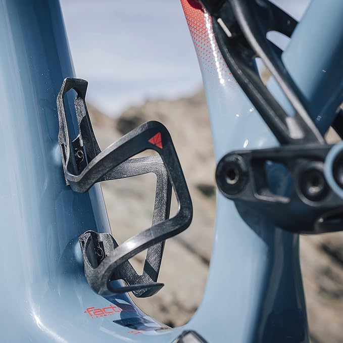 Granite Aux Bottle Cage Carbon Fibre, Durable and Lightweight, Side Loaded Water Bottle Holder for Extra Water Transport Capacity