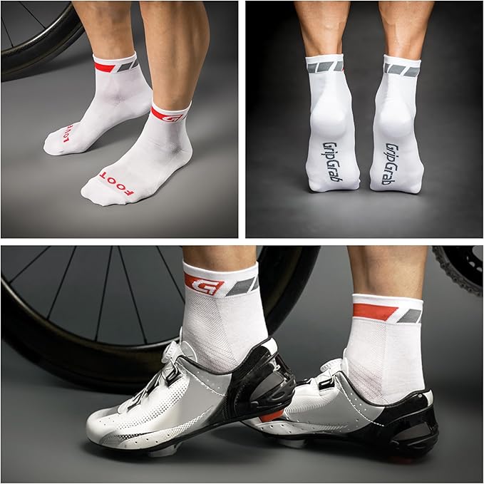 GripGrab Classic Low Cut Summer Cycling Socks Single & Multipack Short Coolmax Bicycle Socks for Spinning Indoor Biking