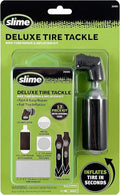 Slime Deluxe Tire Tackle: Bike Tube Repair & Inflation Kit