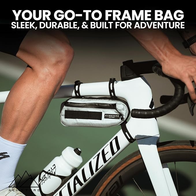 ALMSTHRE Bike Frame Bag | Weather-Resistant, Waterproof Zippers & Dual-Sided Access for Road, MTB, and Ebike Frames