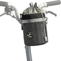 Rhinowalk Bike Handlebar Bag Bicycle Front Bag Shoulder Bag Storage Bag with Shoulder Strap for Road Mountain Bike Cycling Travel (Black-2)