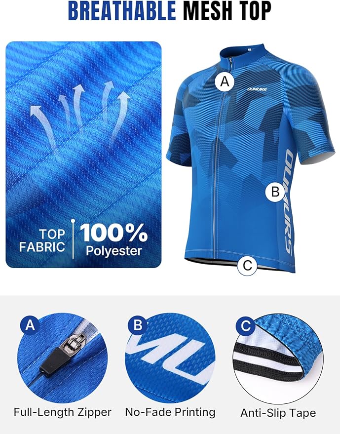 Cycling Jersey Set Short Sleeve Suits Men Bike Clothing Road Bicycle Shorts Padded Outfits