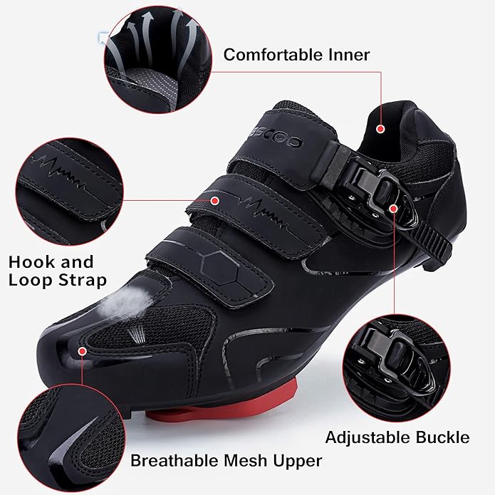 Unisex Cycling Shoes Compatible with pelaton Indoor Road Bike Riding Shoes for Men and Women Delta Cleats Clip Outdoor Pedal