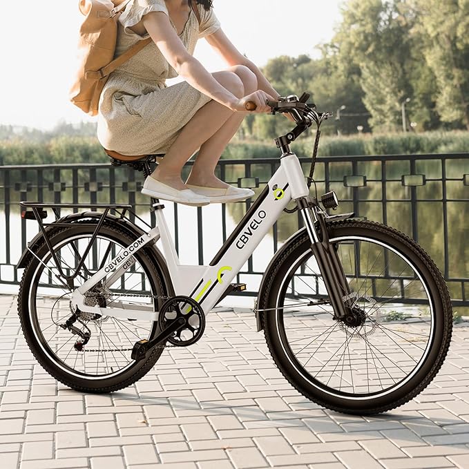 1000 Peak Electric Bike for Adults,up 80 Miles Removable Battery Ebike, 26" Electric E Bike with 7-Speed,Adult Electric Bicycles for Commute Beach Snow Womens/Man All Terrain